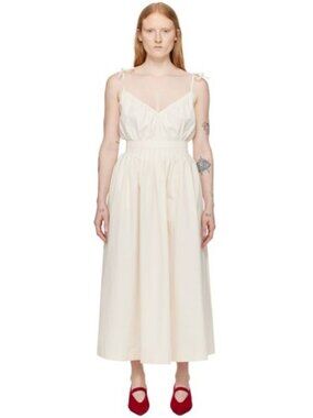 NWT LE PETIT TROU Sarah Maxi Dress in Cream Size Small